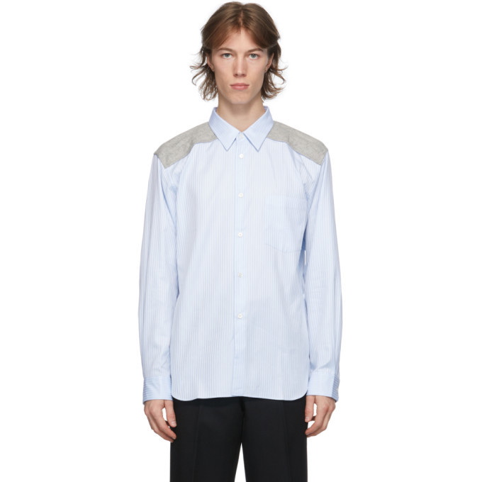 Photo: Comme des Garcons Homme Deux Blue Stripe Dobby Shirt