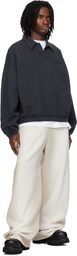 Alexander Wang Black Long Sleeve Polo