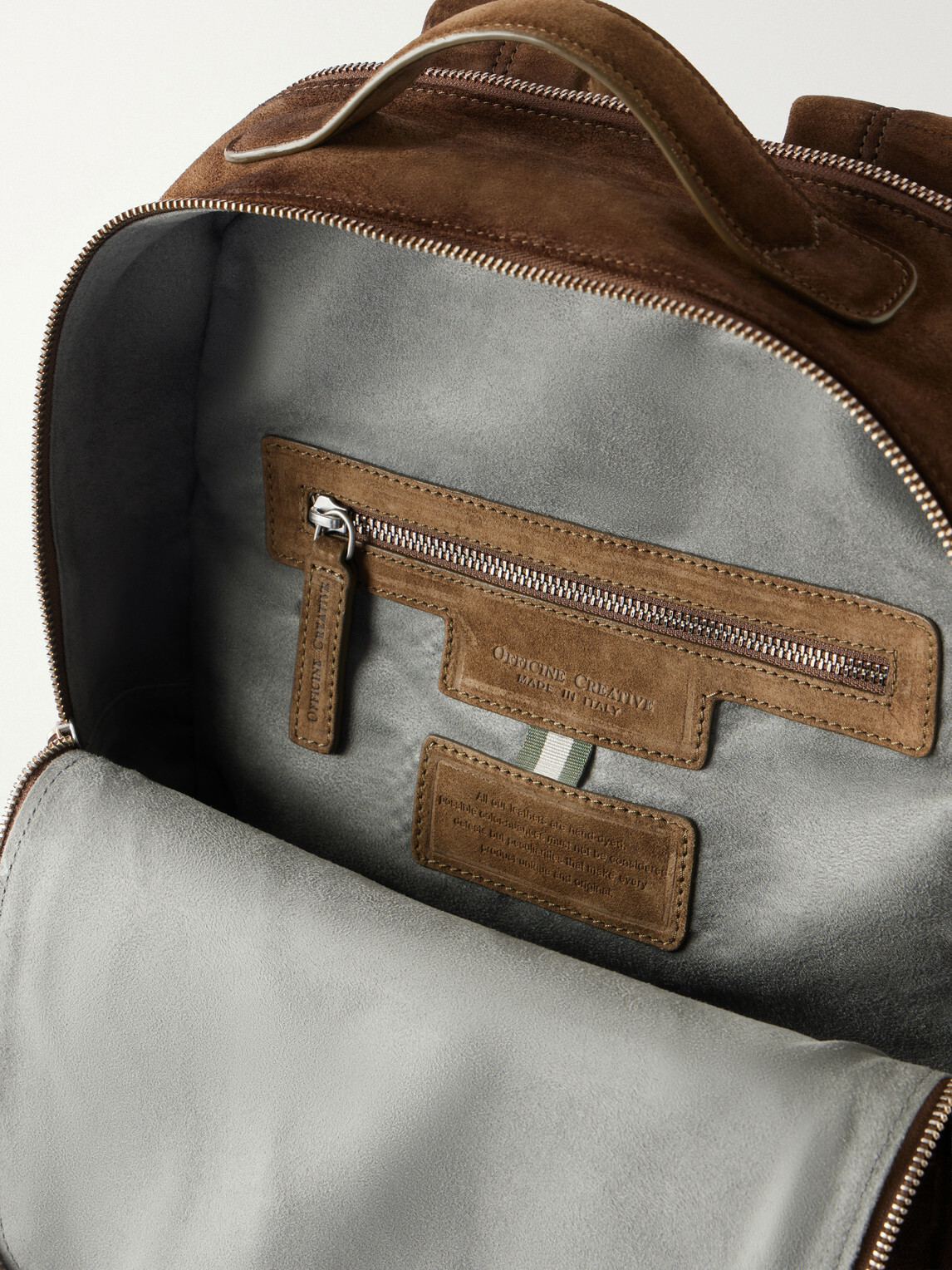 Officine Creative - Quentin/023 Suede Backpack - Brown