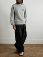 Wacko Maria - Logo-Embroidered Cotton-Jersey Sweatshirt - Gray
