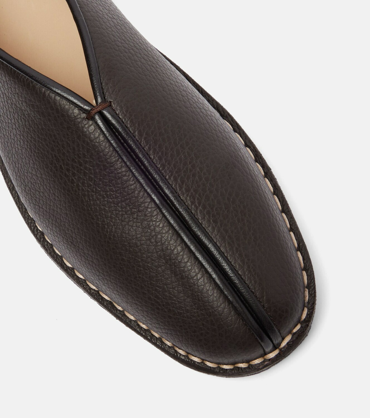Lemaire Piped leather loafers
