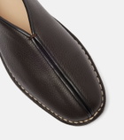 Lemaire Piped leather loafers