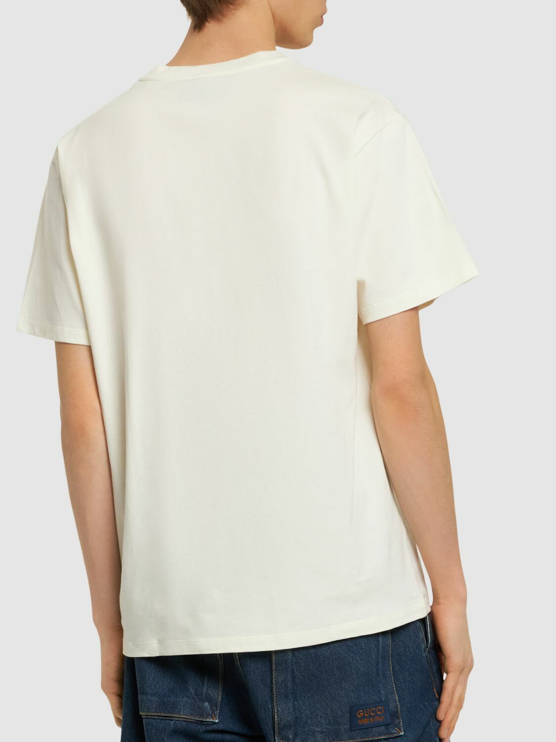 【送料&関税込】Gucci Beige Cotton Oversize T-shirt Gucci Beige Cotton Oversize T-shirt | italist