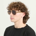 Bottega Veneta Eyewear Bottega Veneta BV1305S Sunglasses in Gold/Brown 