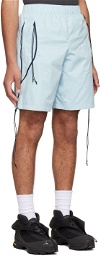 Saul Nash Blue Nylon Shorts