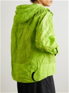 Stone Island Shadow Project - Logo-Appliquéd Crinkled Reps Nylon Hooded Jacket - Green