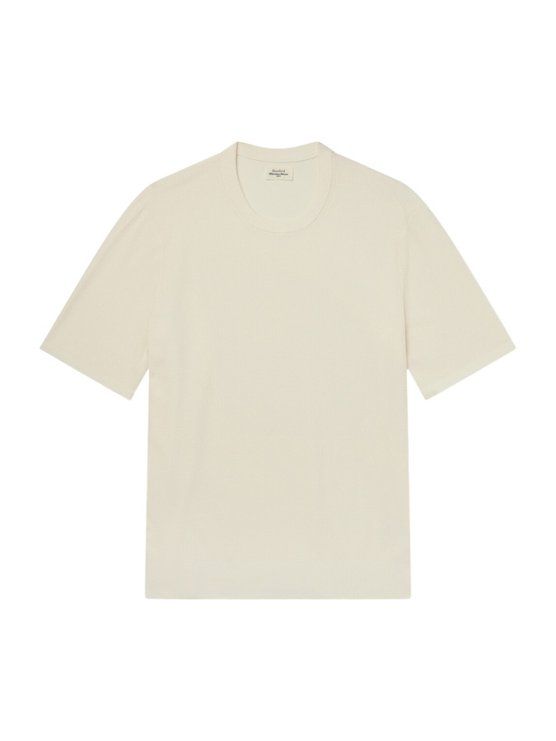 Photo: Hartford - Cotton-Piqué T-Shirt - Neutrals