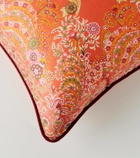 Etro Floral cotton jacquard cushion