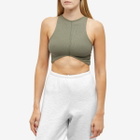Joah Brown Women's Curve Crop Tank Top in Summit