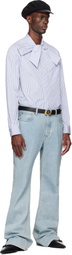 Valentino Blue 5 Pocket Flare Jeans