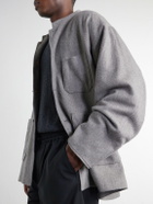 Kaptain Sunshine - Brushed Wool and Cashmere-Blend Flannel Jacket - Gray