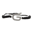 Givenchy Silver G Link Cord Bracelet