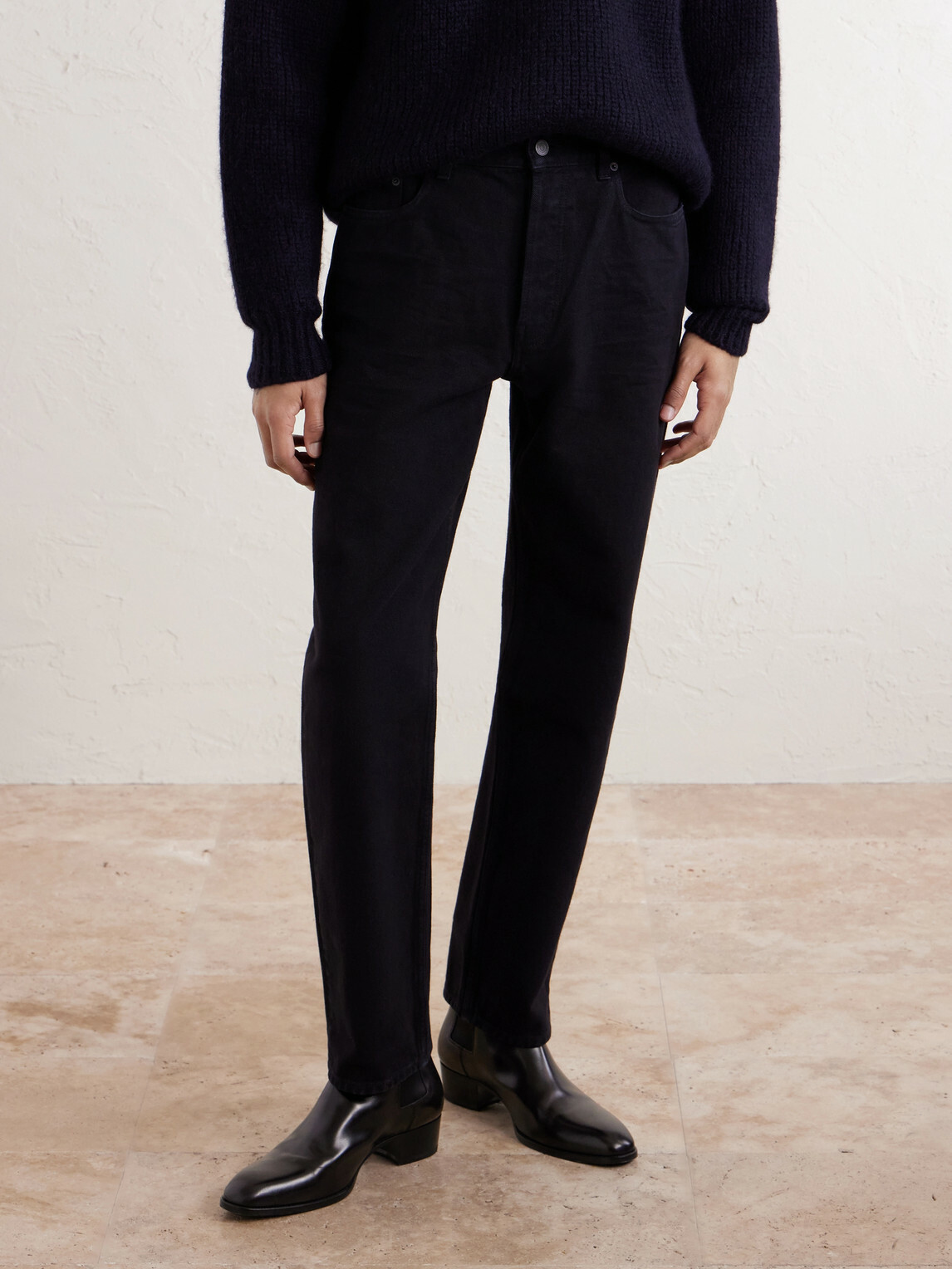 SAINT LAURENT - Mick Straight-Leg Jeans - Black