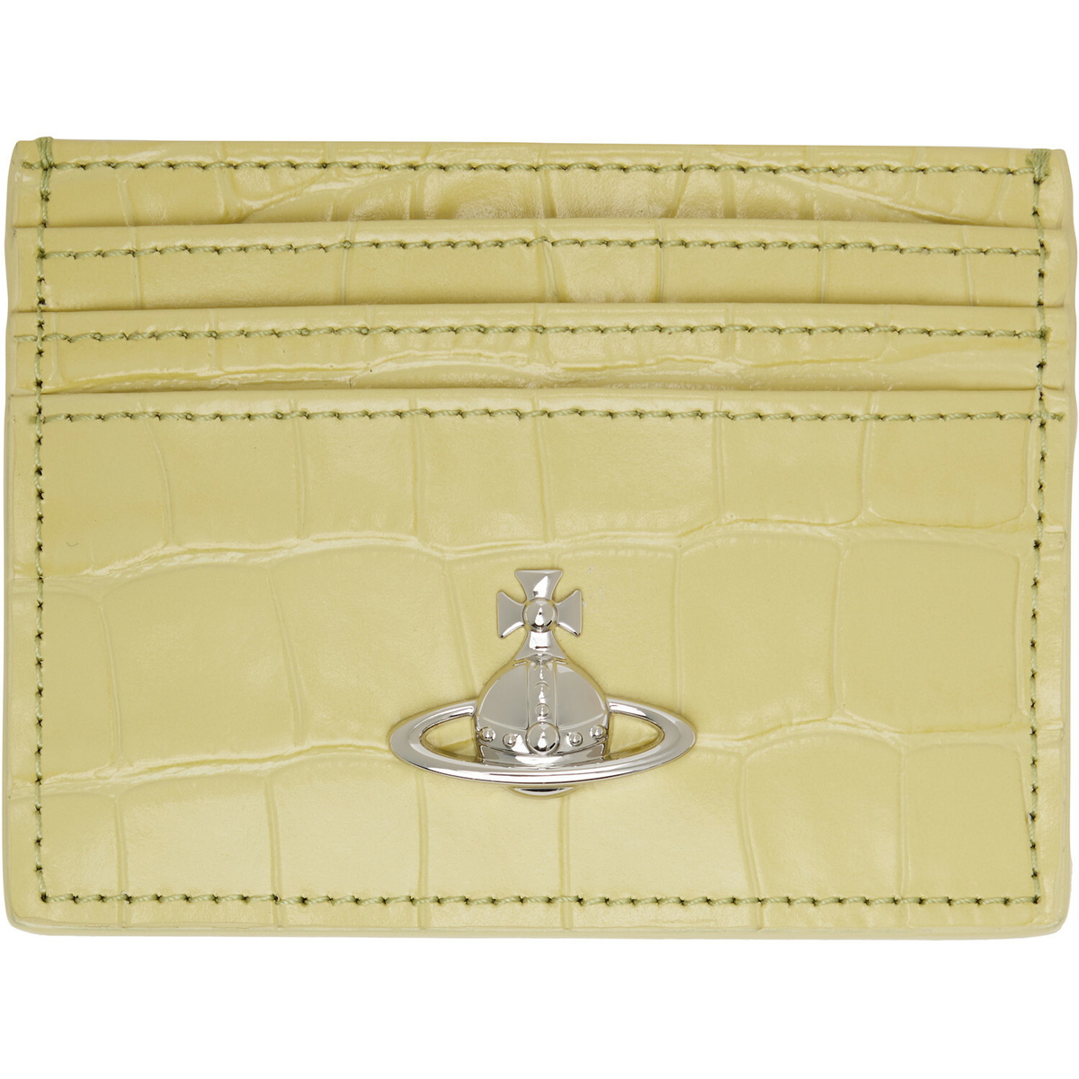 Vivienne Westwood Green Flat Card Holder