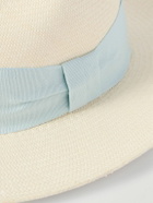 Frescobol Carioca - Rafael Grosgrain-Trimmed Straw Panama Hat - Neutrals