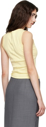 FLORE FLORE Yellow Esmé Tank Top