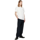 A.P.C. White 'A.P.C. Rue Madame' Logo T-shirt