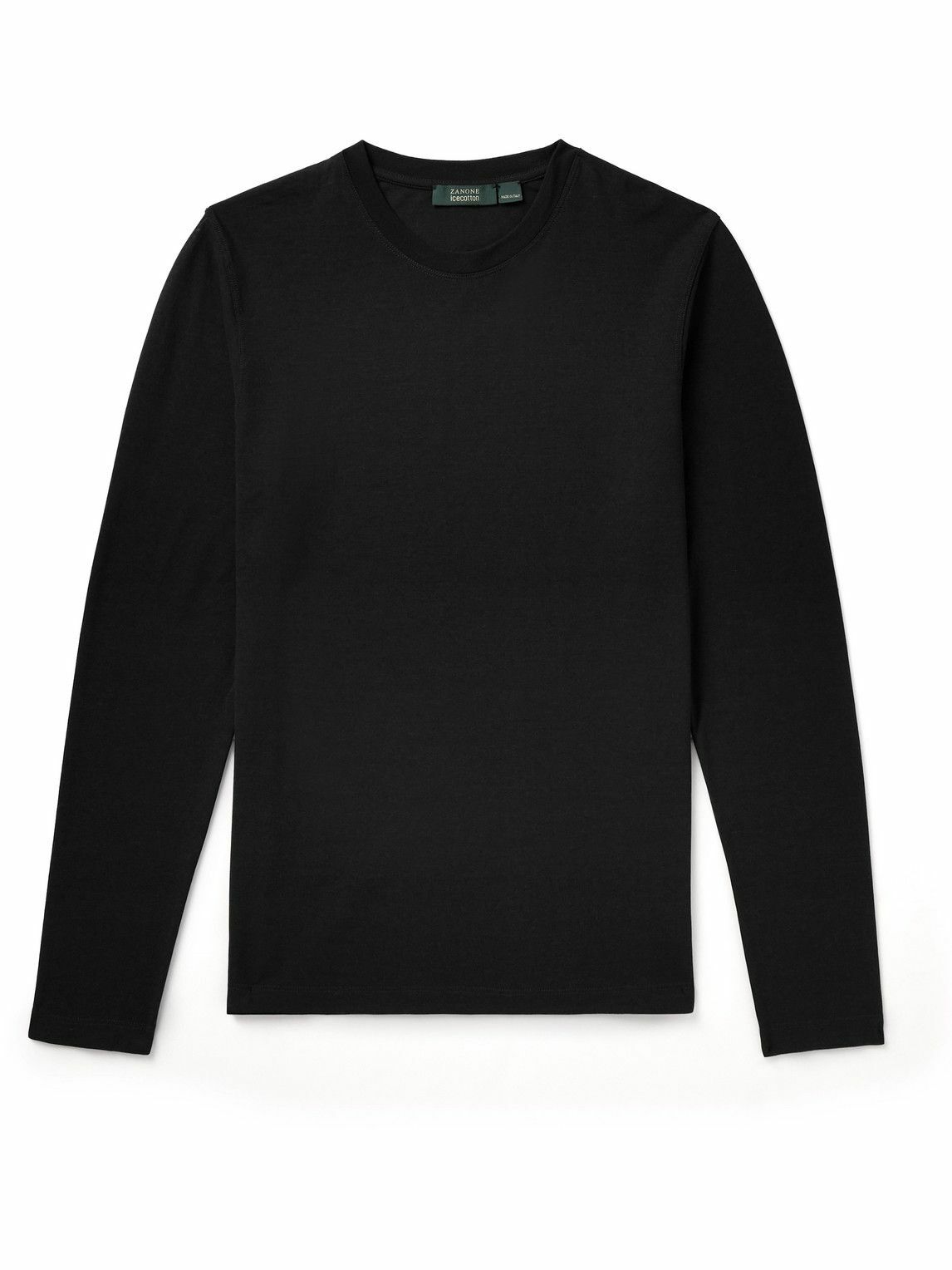 Incotex - Zanone Slim-Fit IceCotton T-Shirt - Black