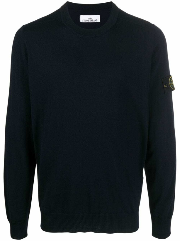 Photo: STONE ISLAND - Wool Crewneck Sweater