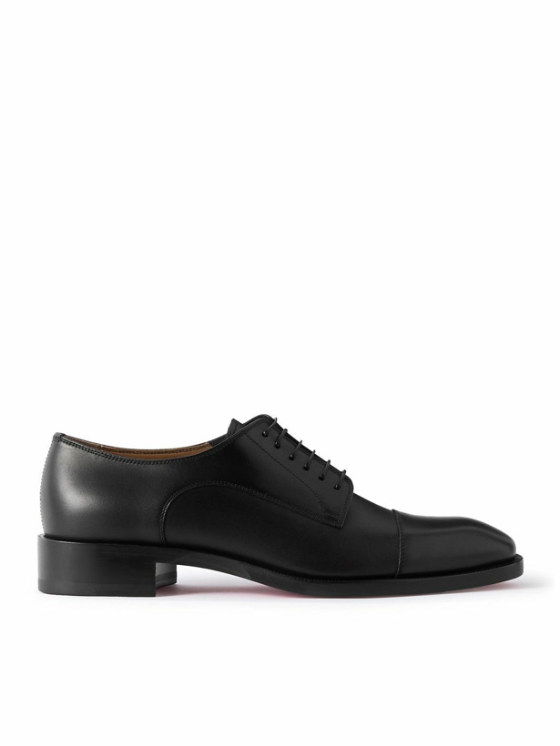 Photo: Christian Louboutin - Cortomale Leather Derby Shoes - Black