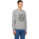 Loewe Grey Cotton Anagram Embroidered Sweatshirt