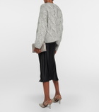 Brunello Cucinelli Cable-knit mohair-blend sweater