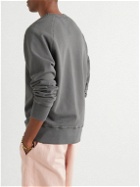 Birdwell - Jalama Logo-Embroidered Cotton-Jersey Sweatshirt - Gray