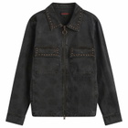 Pleasures Men's Cowhide Work Jacket in Black