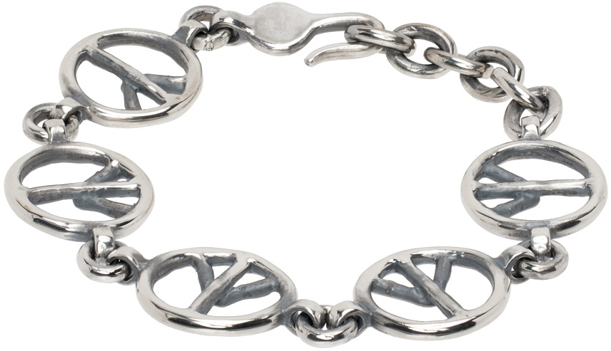 Peace hot sale bracelet silver