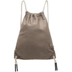 Rick Owens Gray Tower Drawstring Backpack