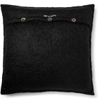 Jupe by Jackie - Tepapa Embroidered Mohair Cushion Cover - Black