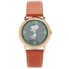 Timex x Peanuts Marlin Hand-Wound “Tennis Series” Watch in Gold/Green 