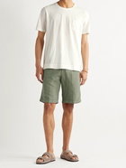 MASSIMO ALBA - Slim-Fit Linen and Cotton-Blend Shorts - Green