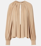 Ferragamo Cutout draped blouse