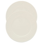 Service Projects Métier Embossed Lunch Plate - Set of 2 in White 