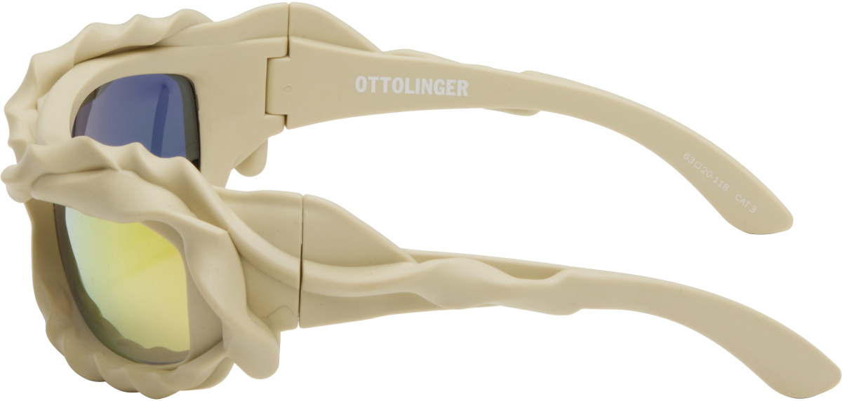 Ottolinger Beige Twisted Sunglasses