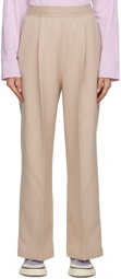 Stockholm (Surfboard) Club Beige Pleated Trousers