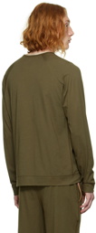 Paul Smith Khaki Raglan Long Sleeve T-Shirt