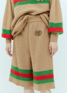 Gucci Interlocking GG Wool Mohair Bermuda Shorts