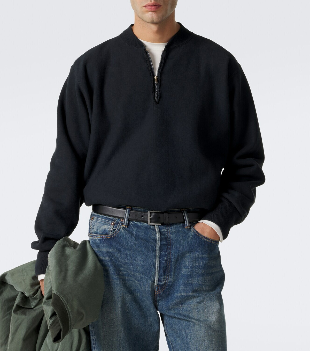 A.Presse Cotton zip-up sweater
