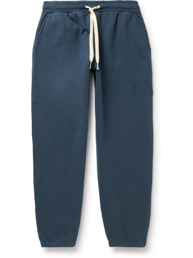 Photo: Outerknown - Second Spin Tapered Organic Cotton-Blend Jersey Sweatpants - Blue