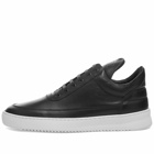 Filling Pieces Men's Low Top Ripple Nappa Sneakers in Black/White