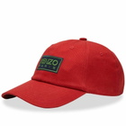 Kenzo Men's Patch Logo Cap in Medium Red