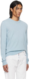 Maison Margiela Blue Crewneck Sweater