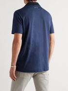 Kiton - Cotton-Piqué Polo Shirt - Blue