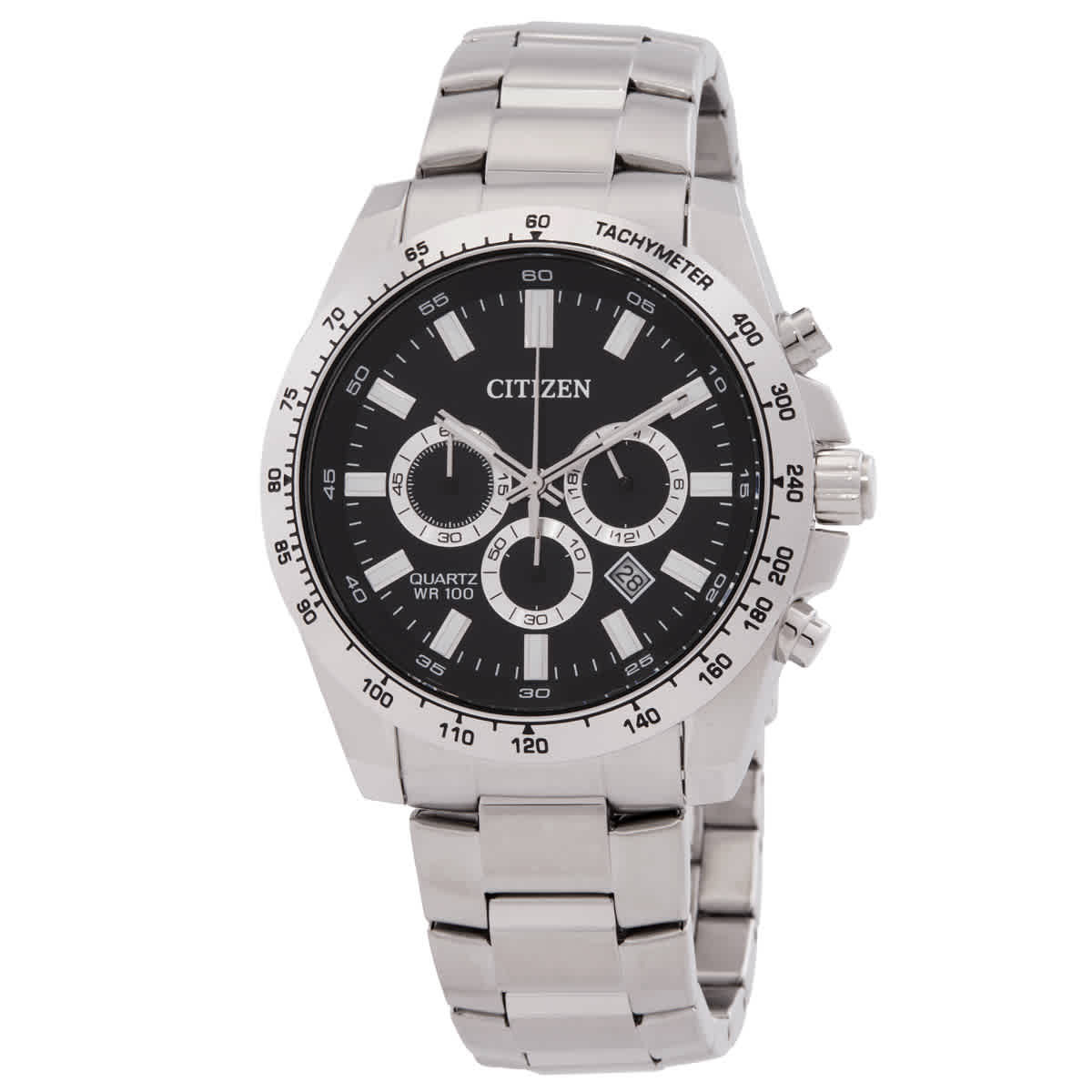 Citizen Chronograph Quartz Black Dial Mens Watch AN8230-59E