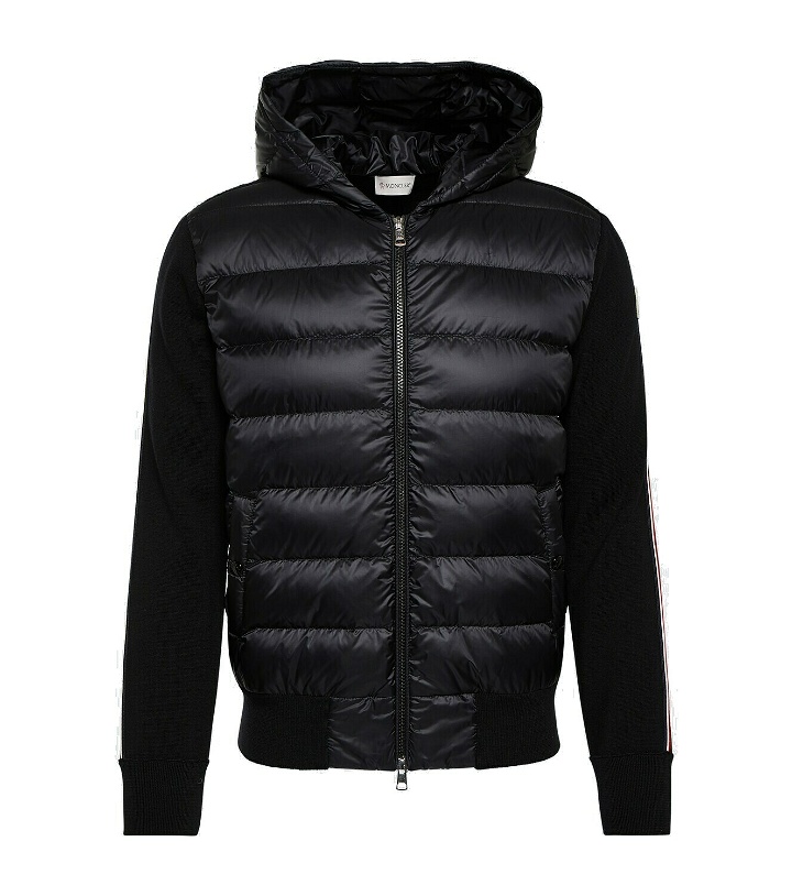 Photo: Moncler Down-paneled wool jacket