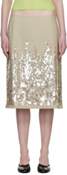 Paloma Wool Khaki Ara Midi Skirt