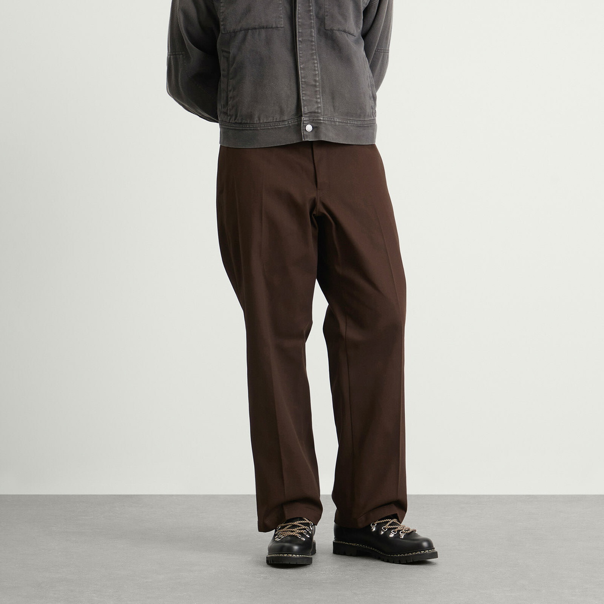 neighborhood ワークパンツ ブラウン　25ss Neighborhood Men's Wide Work Pants in Brown Neighborhood