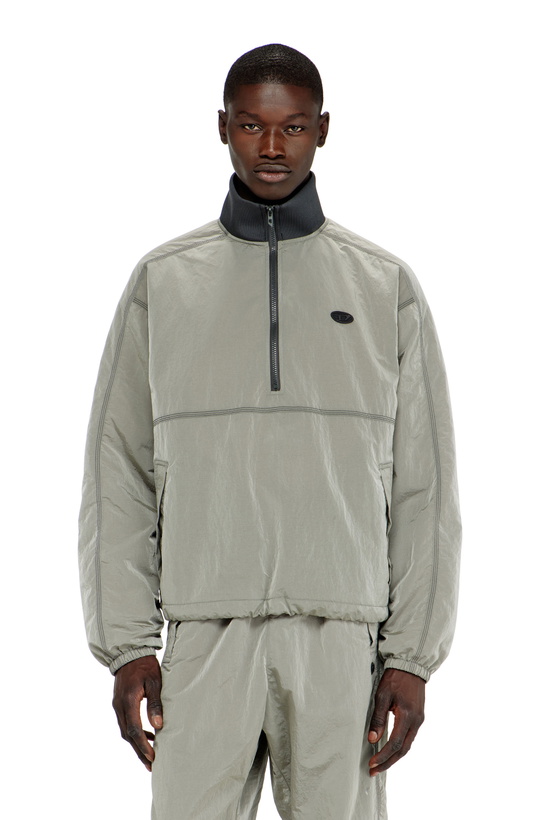 Photo: Diesel Nylon jacket with crinkle effect - Jackets Mens in Grey